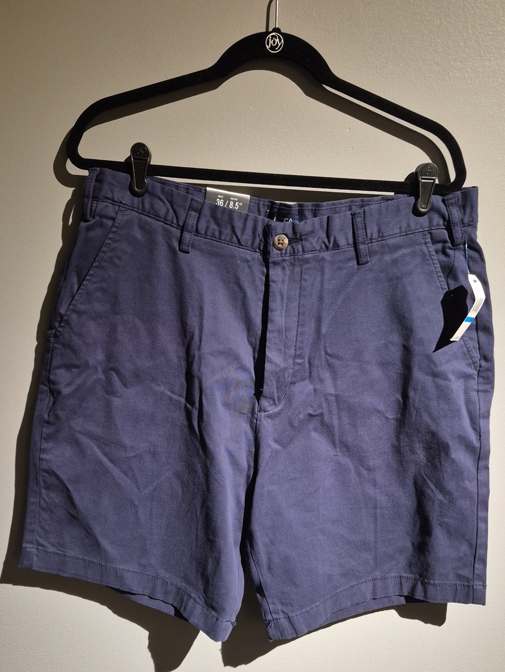 Nautica Navy Blue Flat-Front Men's Shorts